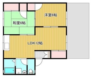 ファミール安室東Aの物件間取画像